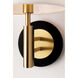 Robbie 1 Light 7.5 inch Aged Brass and Black Wall Sconce Wall Light