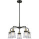 Canton 5 Light 23.25 inch Black Antique Brass Chandelier Ceiling Light