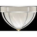 Mirage 3 Light 18.75 inch Silver Flush Mount Ceiling Light