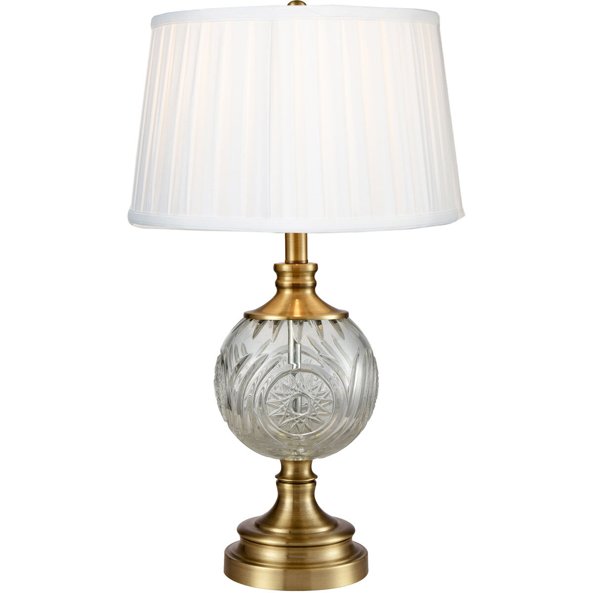 Bronze crystal table lamp on sale