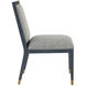 Santos Vintage Navy and Satin Brass and Barrett Dusk Side Chair