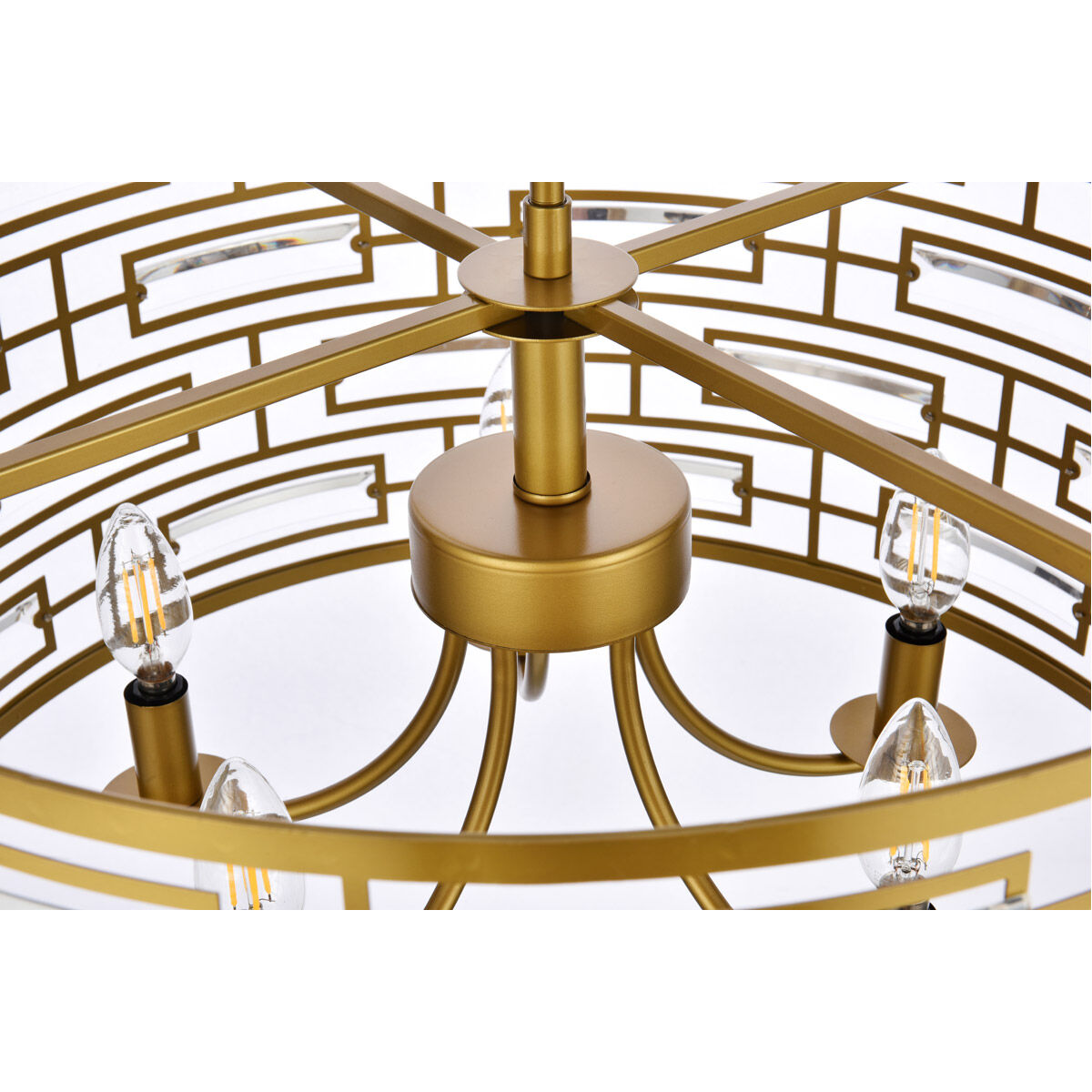 Kennedy 5 Light 24 inch Brass Pendant Ceiling Light