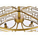 Kennedy 5 Light 24 inch Brass Pendant Ceiling Light