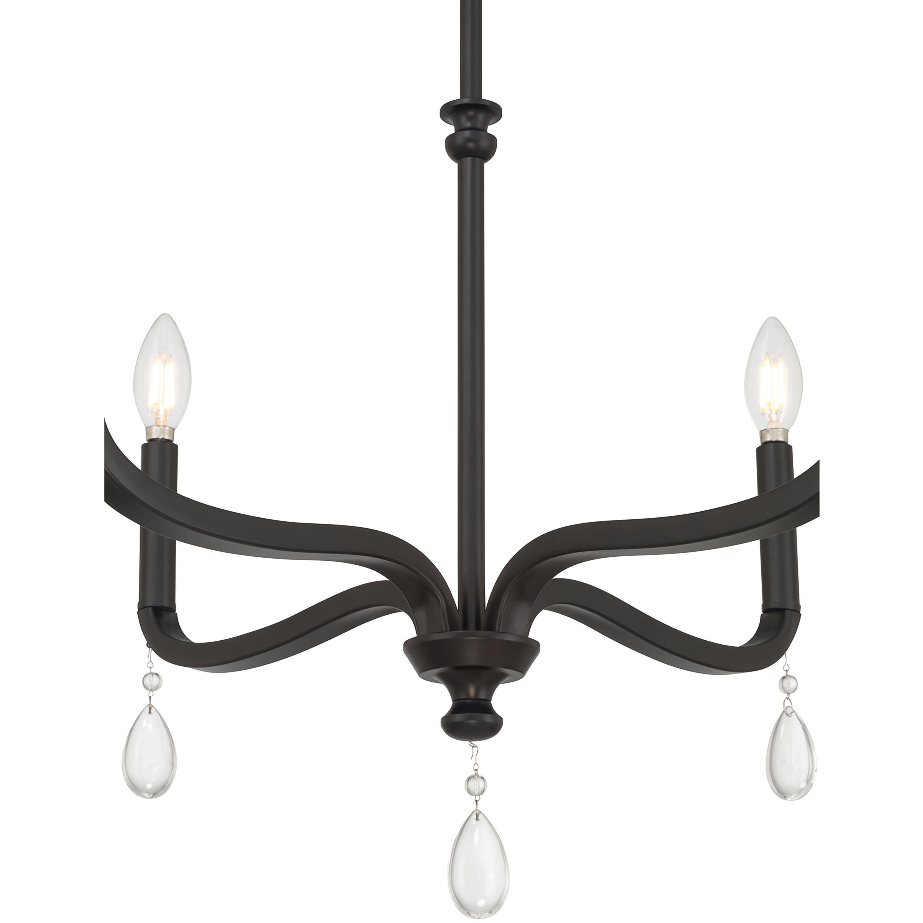Viremont 4 Light 22 inch Matte Black Chandelier Ceiling Light