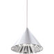 Beyond Primrose LED 8 inch Polished Chrome Pendant Ceiling Light, Beyond