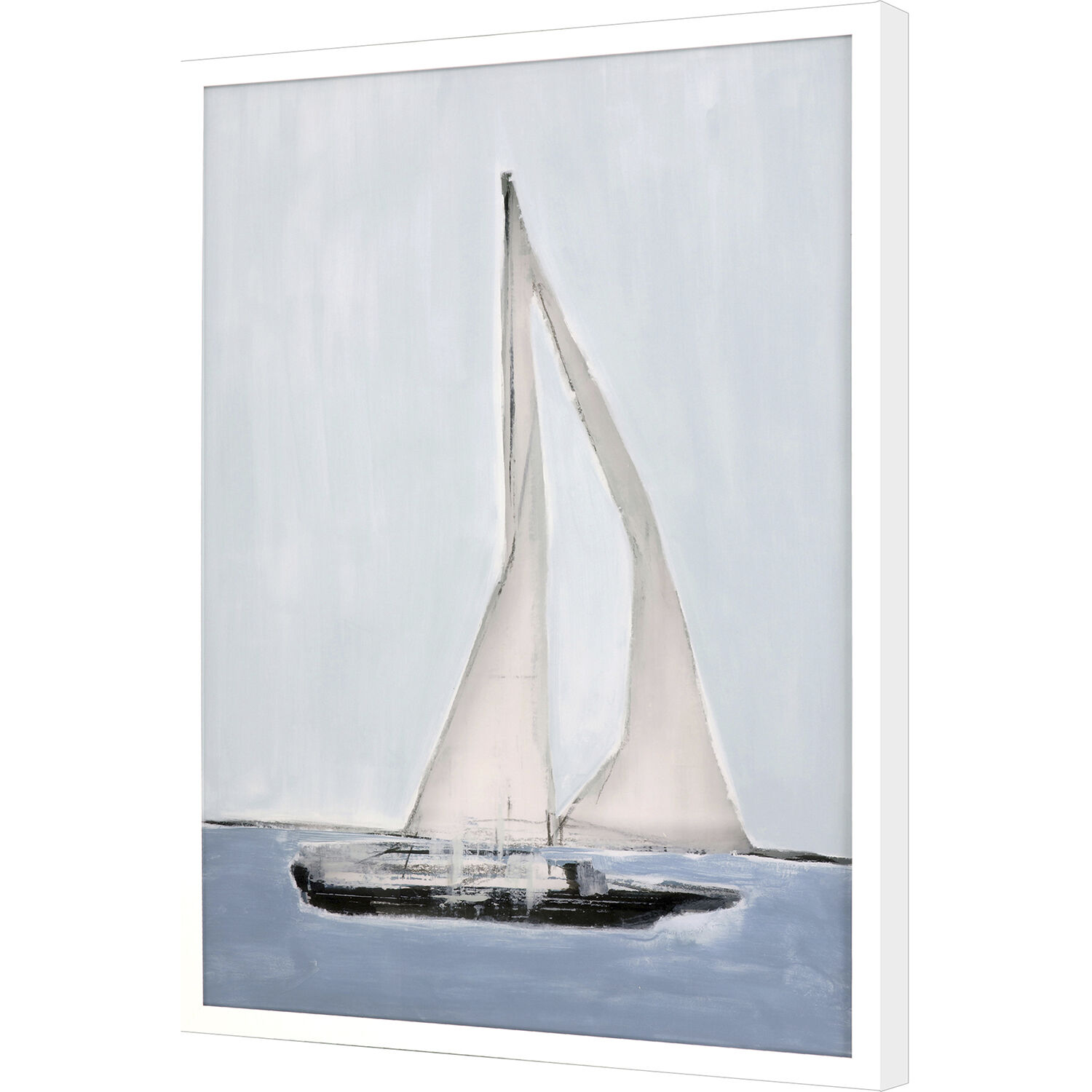 Sailing Blue and White and Turquoise Framed Art, The Studio