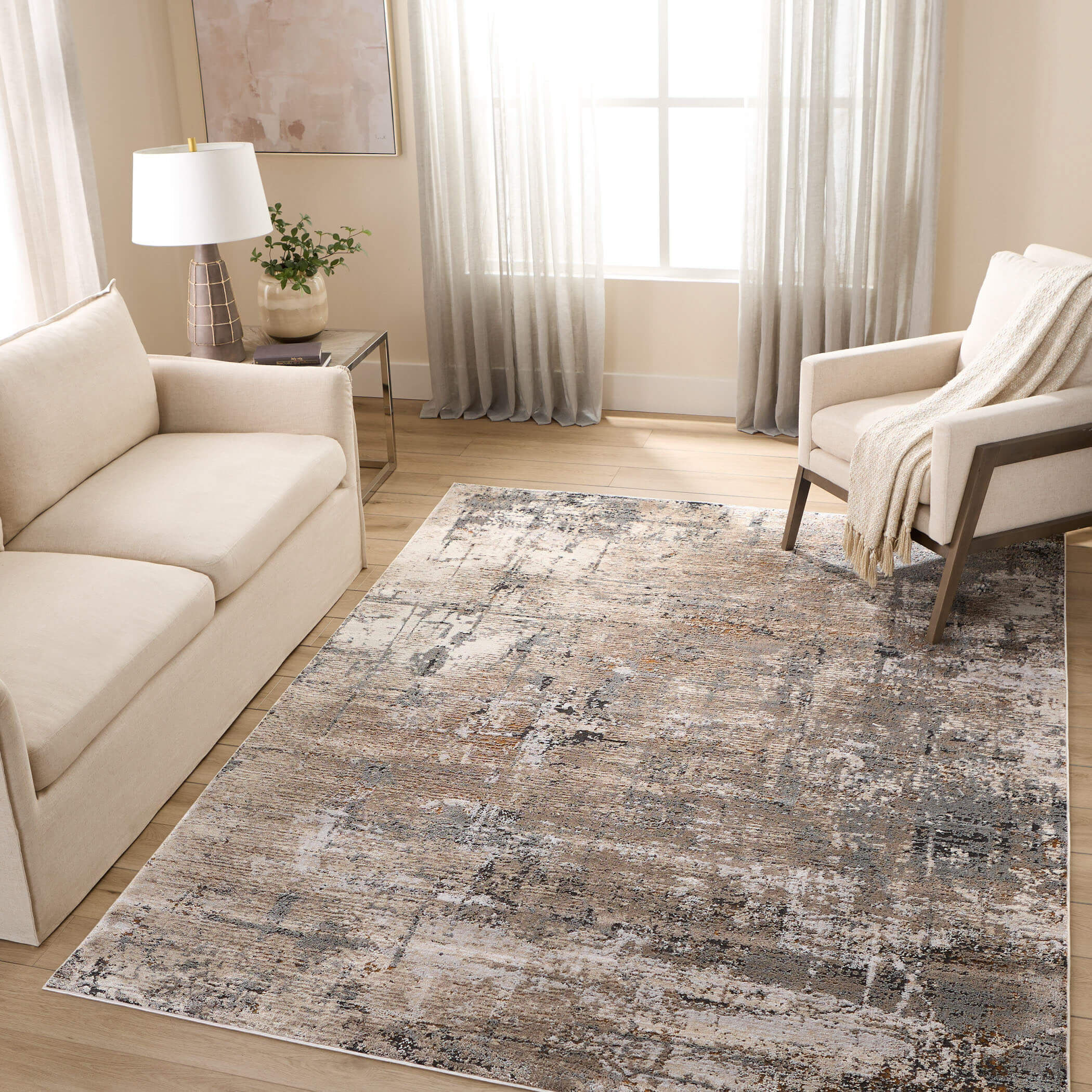 Hadim 130 X 94 inch Black/Grey Rug in 8 x 11