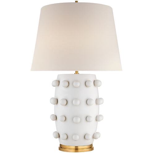 Kelly Wearstler Linden 26.25 inch 5.00 watt Plaster White Cordless Table Lamp Portable Light, Medium