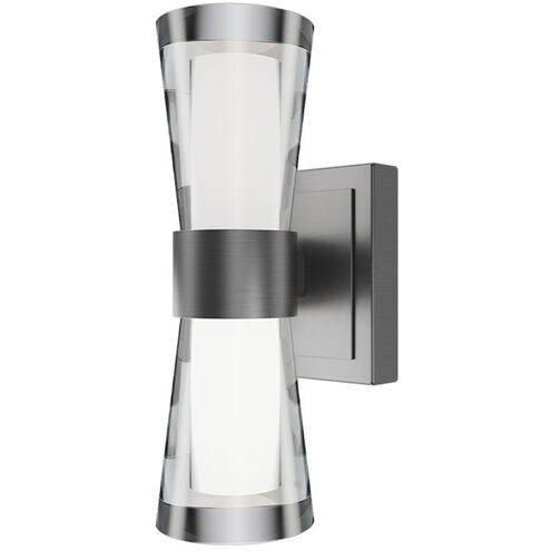Hourglass LED 4.5 inch Brushed Nickel Bath Vanity & Wall Light in 2700K, dweLED