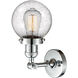 Franklin Restoration Beacon 1 Light 6 inch Polished Chrome Semi-Flush Mount Ceiling Light in Seedy Glass, Franklin Restoration