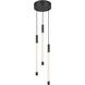 Motif LED 5.5 inch Black Multi-Pendant Ceiling Light