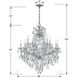 Maria Theresa 13 Light 28 inch Polished Chrome Chandelier Ceiling Light in Clear Spectra