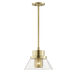 Paoli 1 Light 12 inch Aged Brass Pendant Ceiling Light