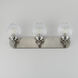 Kasbah 3 Light 25.5 inch Satin Nickel Bath Vanity Wall Light