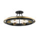 Chambers 6 Light 21 inch Aged Old Bronze Flush Mount Ceiling Light