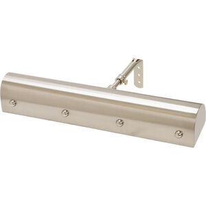 Traditional Picture Lights 80 watt 14 inch Satin Nickel with Polished Nickel Accents Picture Light Wall Light