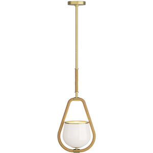 Arlie 1 Light 11 inch Antique Brass Pendant Ceiling Light