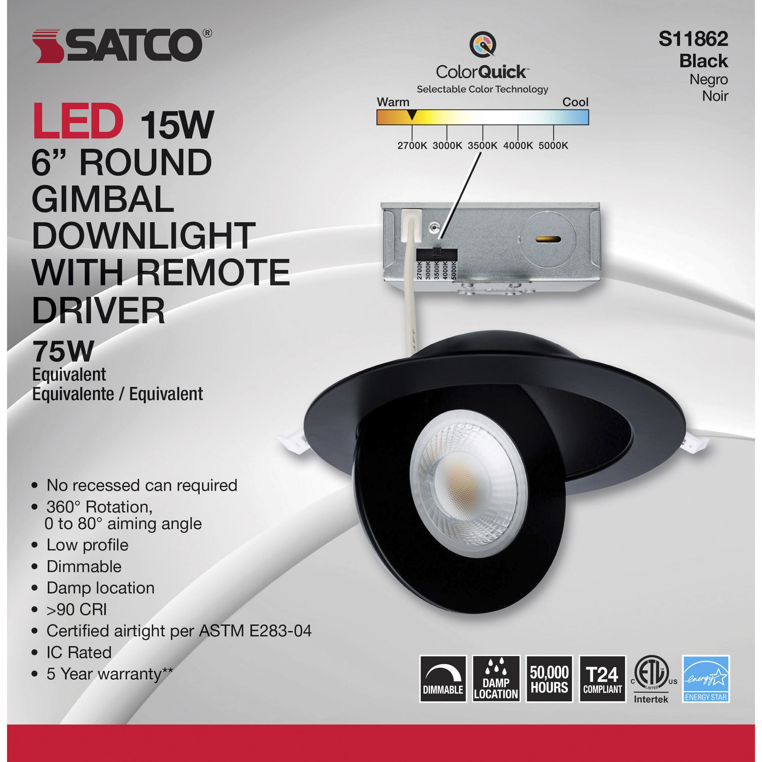 Edgewood Integrated Black Recessed