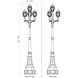 Davina 3 Light 125.75 inch Black Outdoor Post Mounted Fixture in G9
