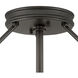 Collier 4 Light 22 inch Black Oxide Indoor Semi-Flush Mount Ceiling Light