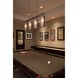 Uptown Mesh LED 43.3 inch Matte Black Linear Pendant Ceiling Light in Frosted, 2700K LED