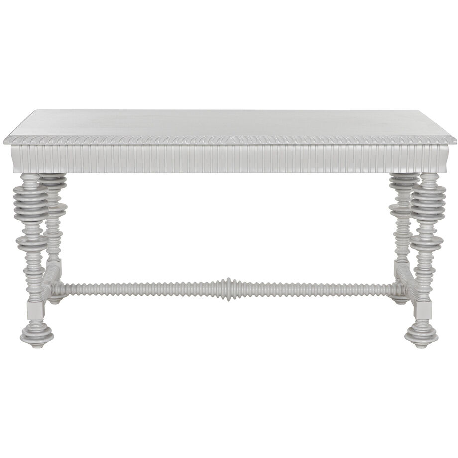 Portuguese 60 X 28 inch Solid White Desk, Small