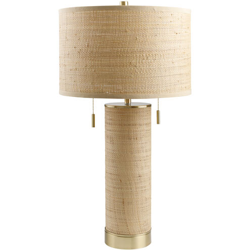 Livonia 28 inch 60 watt Tan Accent Table Lamp Portable Light