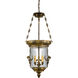 Jonathan 3 Light 14 inch Oxide Brass Foyer Pendant Ceiling Light