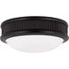 Paloma Contreras Ritz 8 inch Aged Iron Flush Mount Ceiling Light