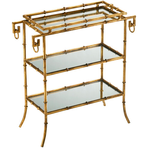 Bamboo 26 X 24 inch Gold Tray Table