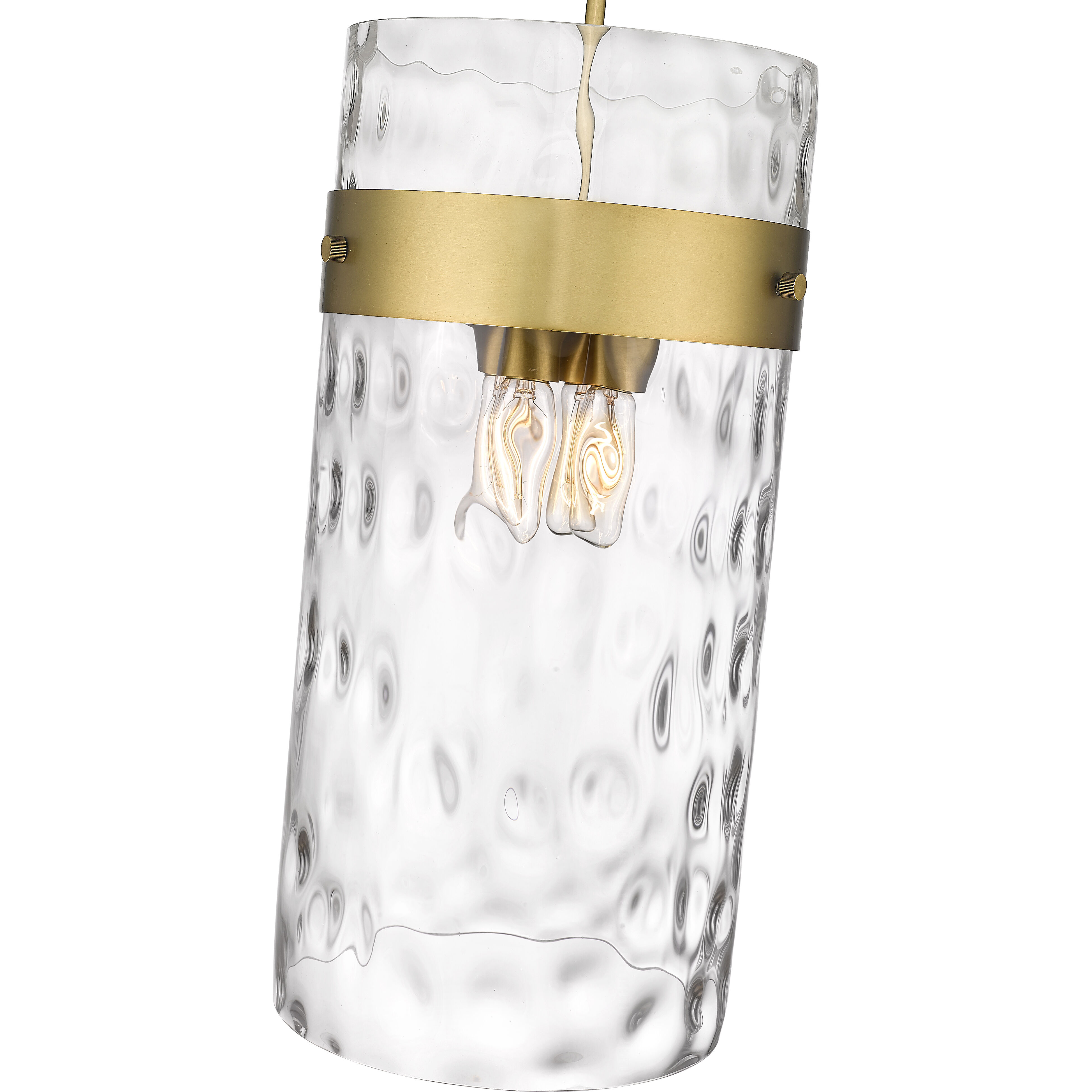 Fontaine 4 Light 13 inch Rubbed Brass Pendant Ceiling Light in Rubbed Bronze