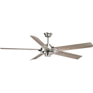 Sag Harbor Bay 68 inch Brushed Nickel with 0 Blades Ceiling Fan