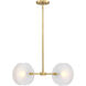 Sky Fall 4 Light 28 inch Brushed Gold Chandelier Ceiling Light