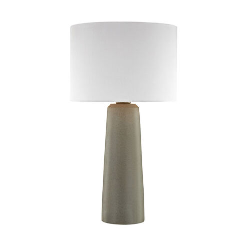 Peconic Bay 27 inch 100 watt Polished Concrete Outdoor Table Lamp