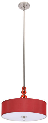 BH Series 20 inch Pendant Ceiling Light, Silver Metal Frame