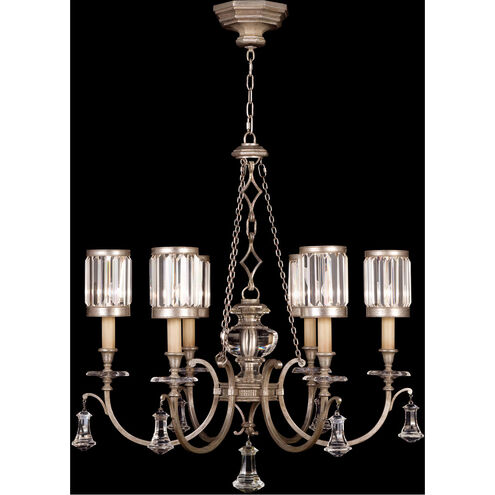 Eaton Place 6 Light 32 inch Silver Chandelier Ceiling Light