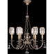 Eaton Place 6 Light 32 inch Silver Chandelier Ceiling Light