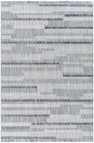 Broadway 87 X 63 inch Light Grey Rug, Rectangle