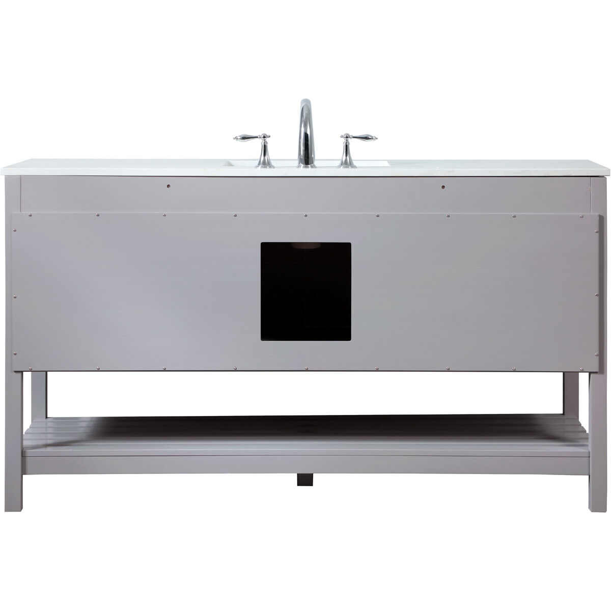 Theo 60 X 22 X 34 inch Grey Vanity Sink Set