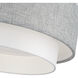 Brookmeade 3 Light 18 inch Brushed Nickel Semi-Flush Ceiling Light