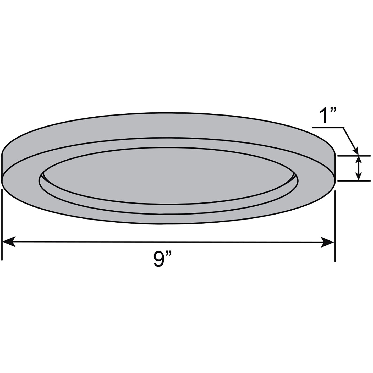 Ulko LED 9 inch White Flush Mount Ceiling Light