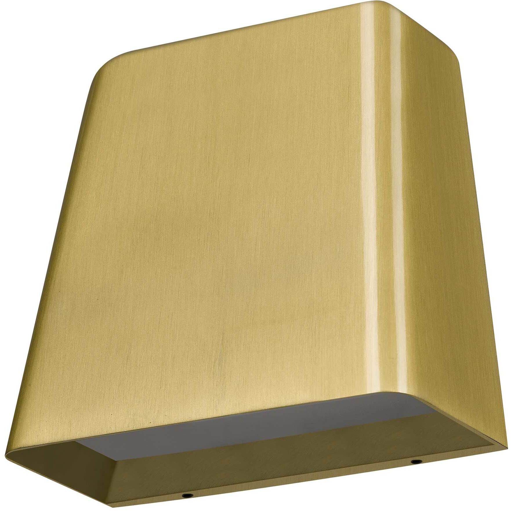 Bull LED 4.63 inch Brushed Brass Outdoor Wall Sconce
