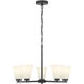 Strayhan 5 Light 24 inch Matte Black Chandelier Ceiling Light