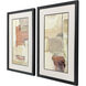 Spontaneous Living Beige and Rust and Orange and Green Framed Art, Propac