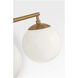 Nube LED 14.63 inch Satin Brass Vanity Light Wall Light