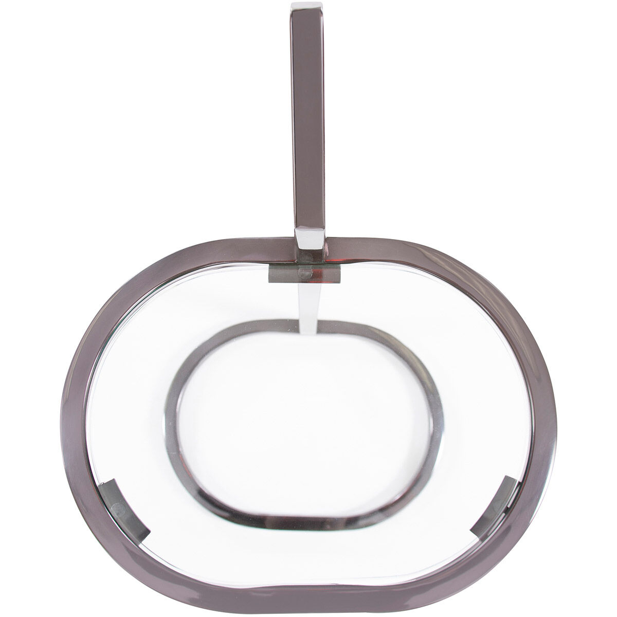 Carter 27 X 13 inch Black Nickel Drink Table