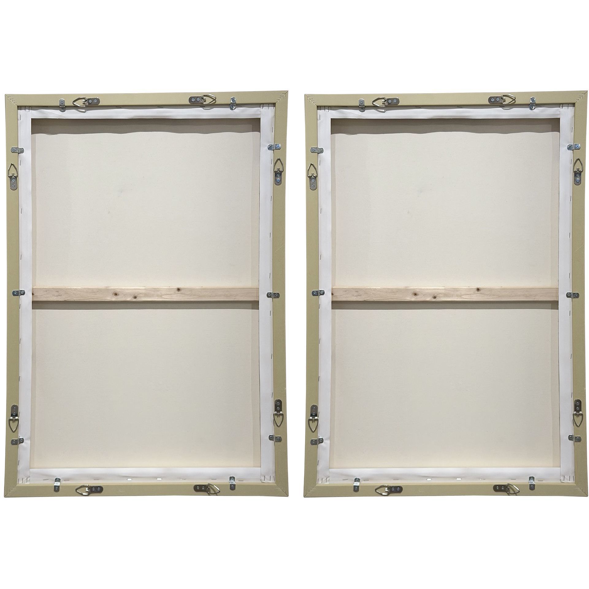 Abstract Afternoon Multicolor Framed Canvases, Set of 2