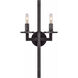 Kelly Wearstler Liaison 2 Light 9.5 inch Bronze Double Sconce Wall Light in (None)