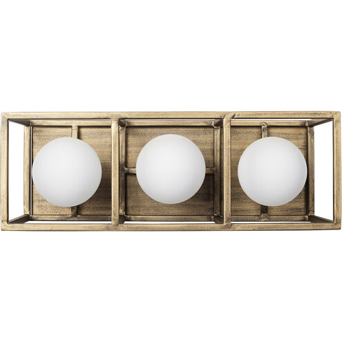 Plaza LED 14 inch Havana Gold and Carbon Bath Vanity Wall Light