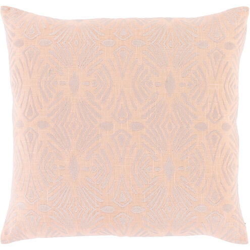 Accra 22 X 22 inch Peach/Lilac Pillow Kit, Square
